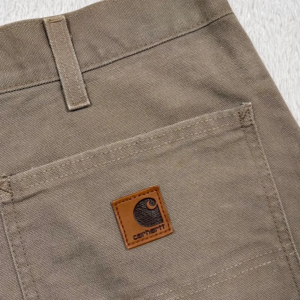 VTG Y2K Carhartt Carpenter Shorts Men 40 Tan Desert Duck Canvas B25 DES Workwear